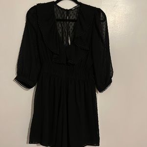 Zara Black Romper Dress